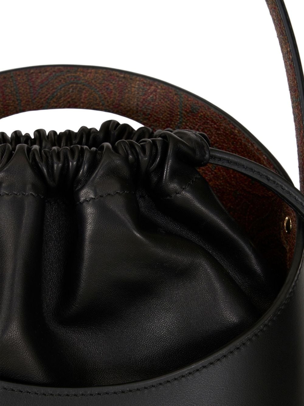 Saturno leather bucket bag - 5