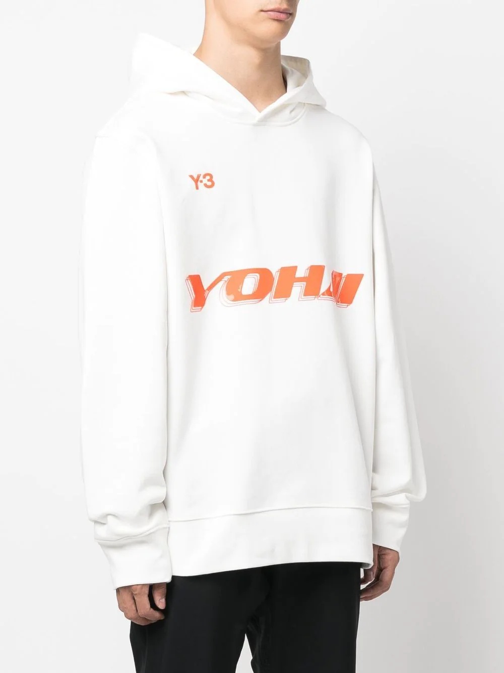logo print hoodie - 3