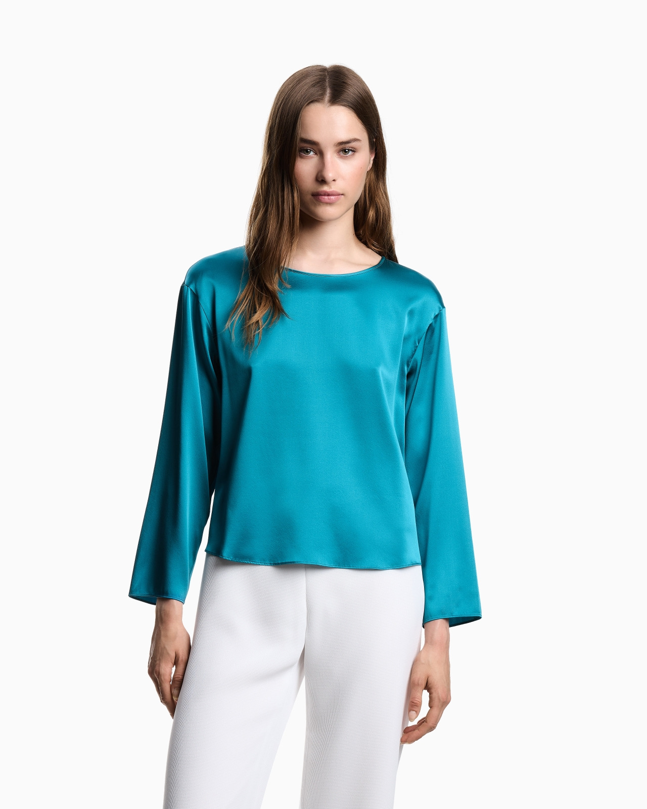 SILK SATIN BLOUSE - 4