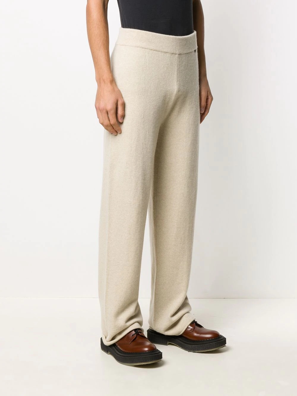 oversize cashmere-blend trousers - 4