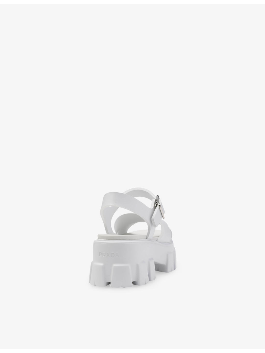 Monolith logo-plaque rubber heeled sandals - 6