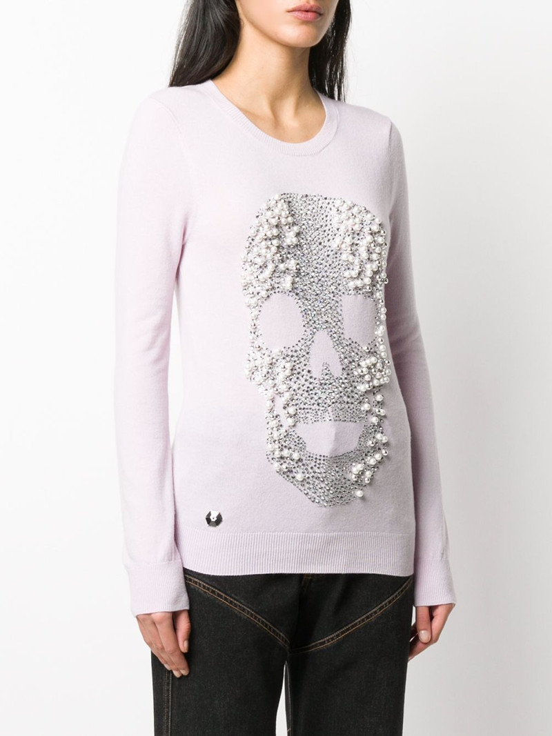 crystal and pearl skull jumper 3