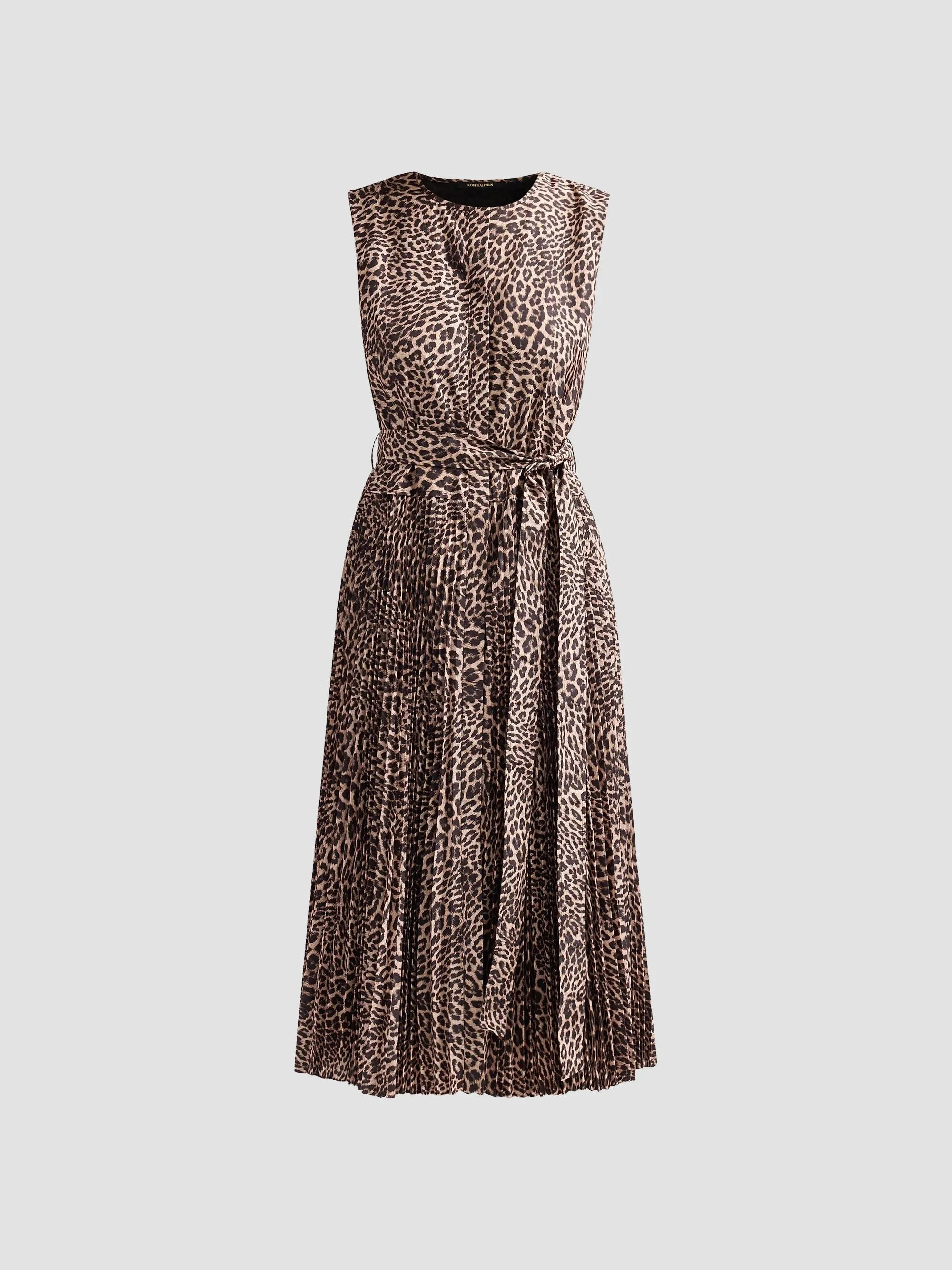 Women's Stella Leopard-Print Midi Dress - Natural Multi - 1