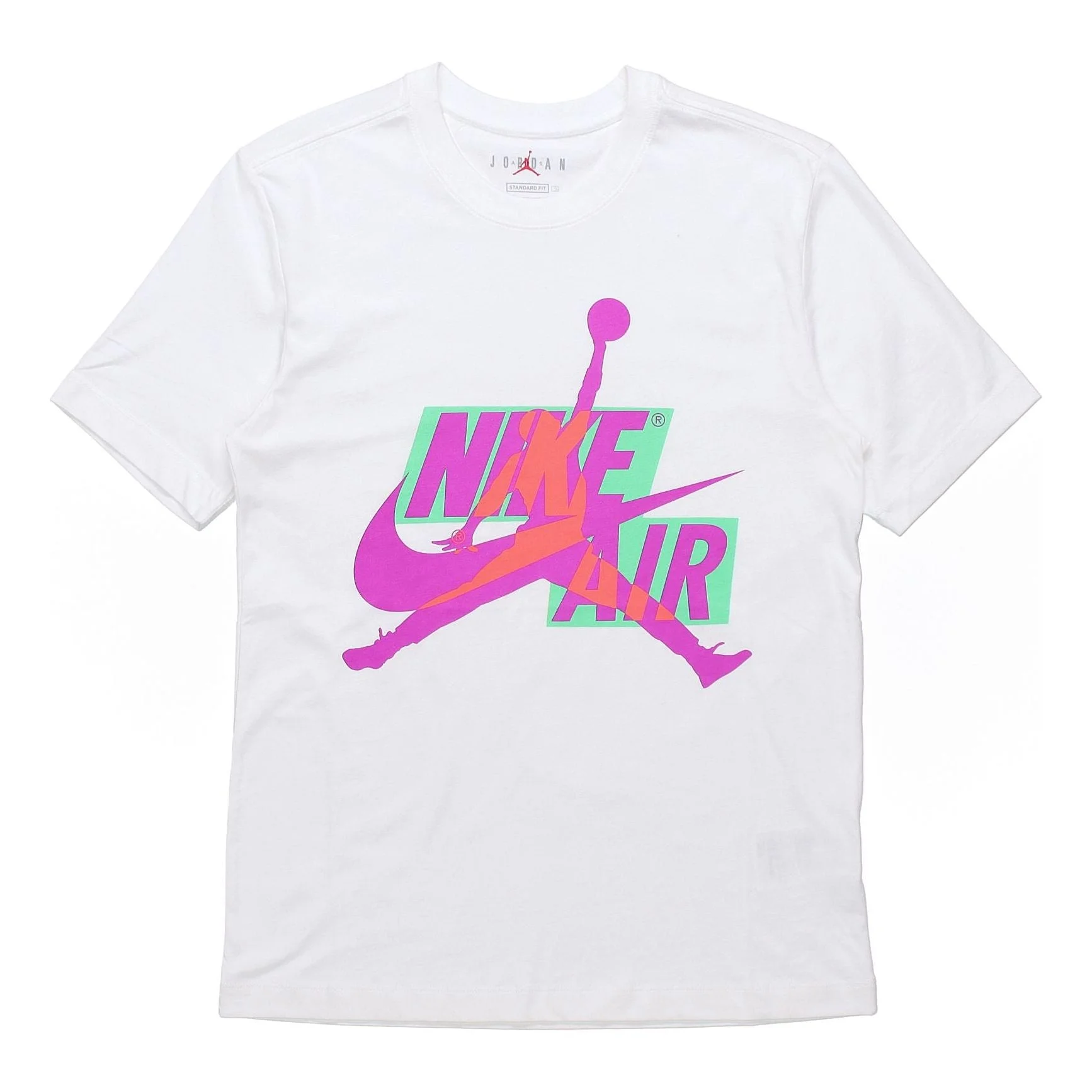 공기 요르단 Jumpman 고전 HBR 둥근 목 짧은 소매 백색 CU9571-101 - 1