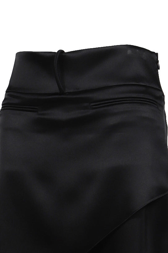 INIFINITY SATIN SKIRT / BLK - 7