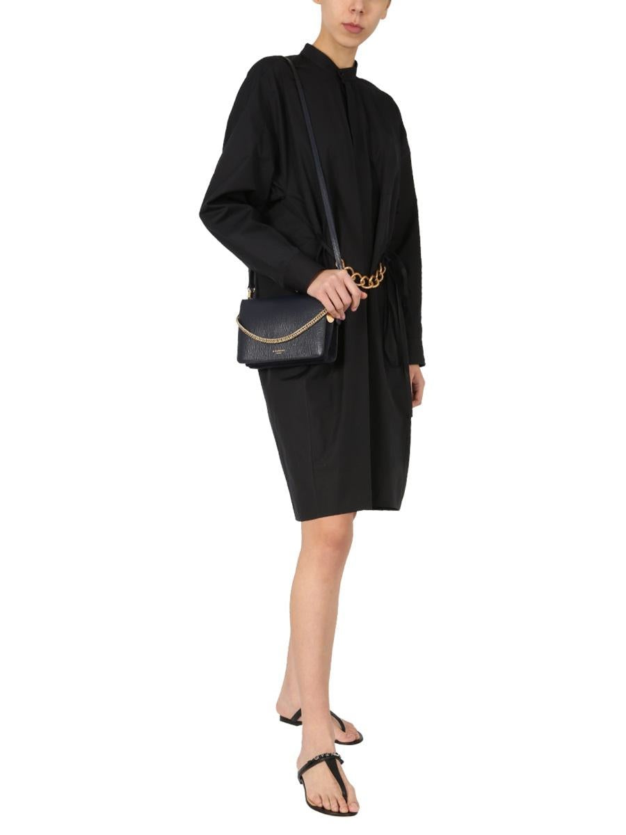 ワンピース GIVENCHY SS21 CHEMISIER WITH CHAIN BELT (BW212X130A_001) Givenchy Givenchy Chemisier With Chain Belt | baltini