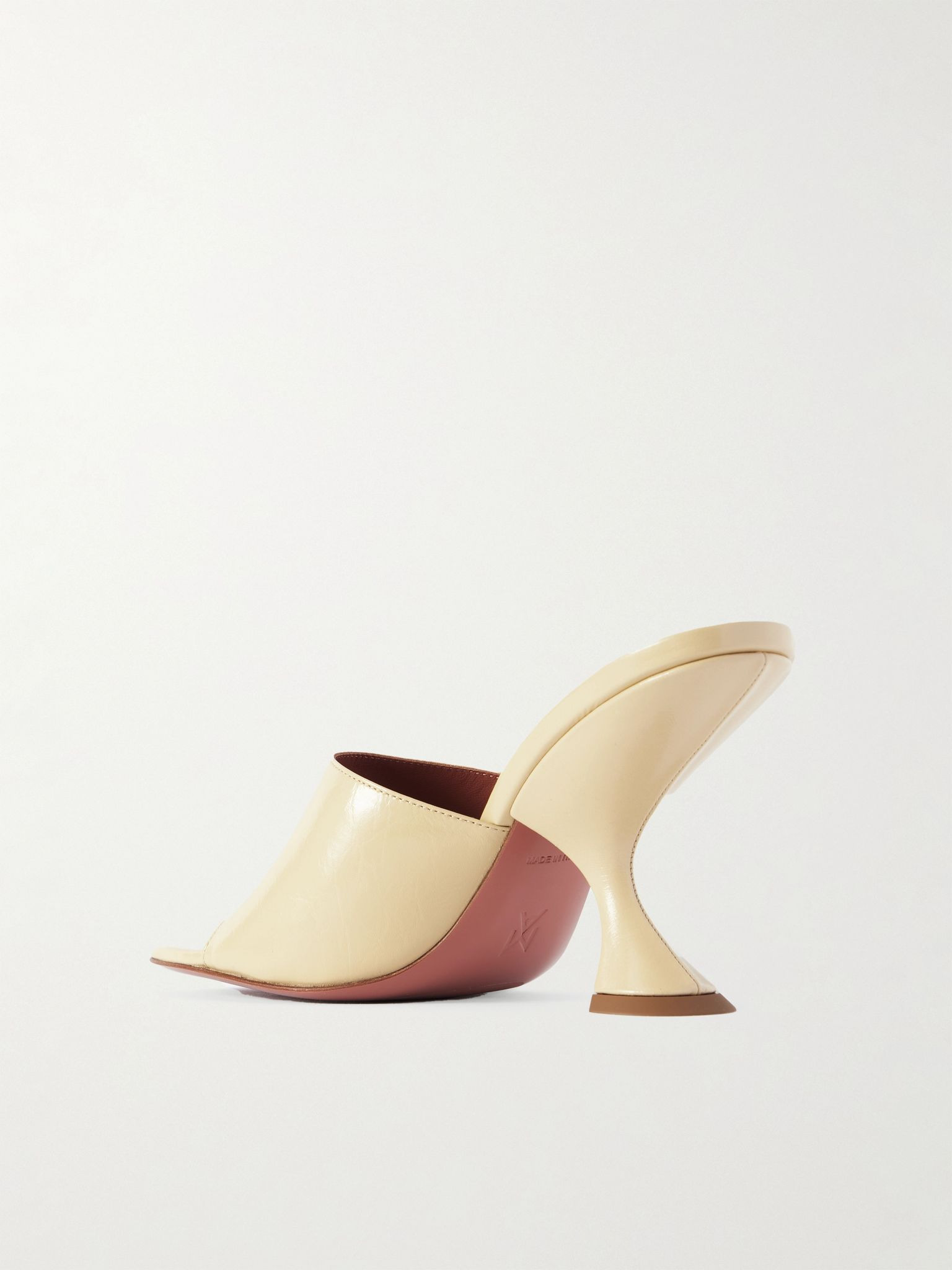 Taylor patent-leather mules Beige - 3