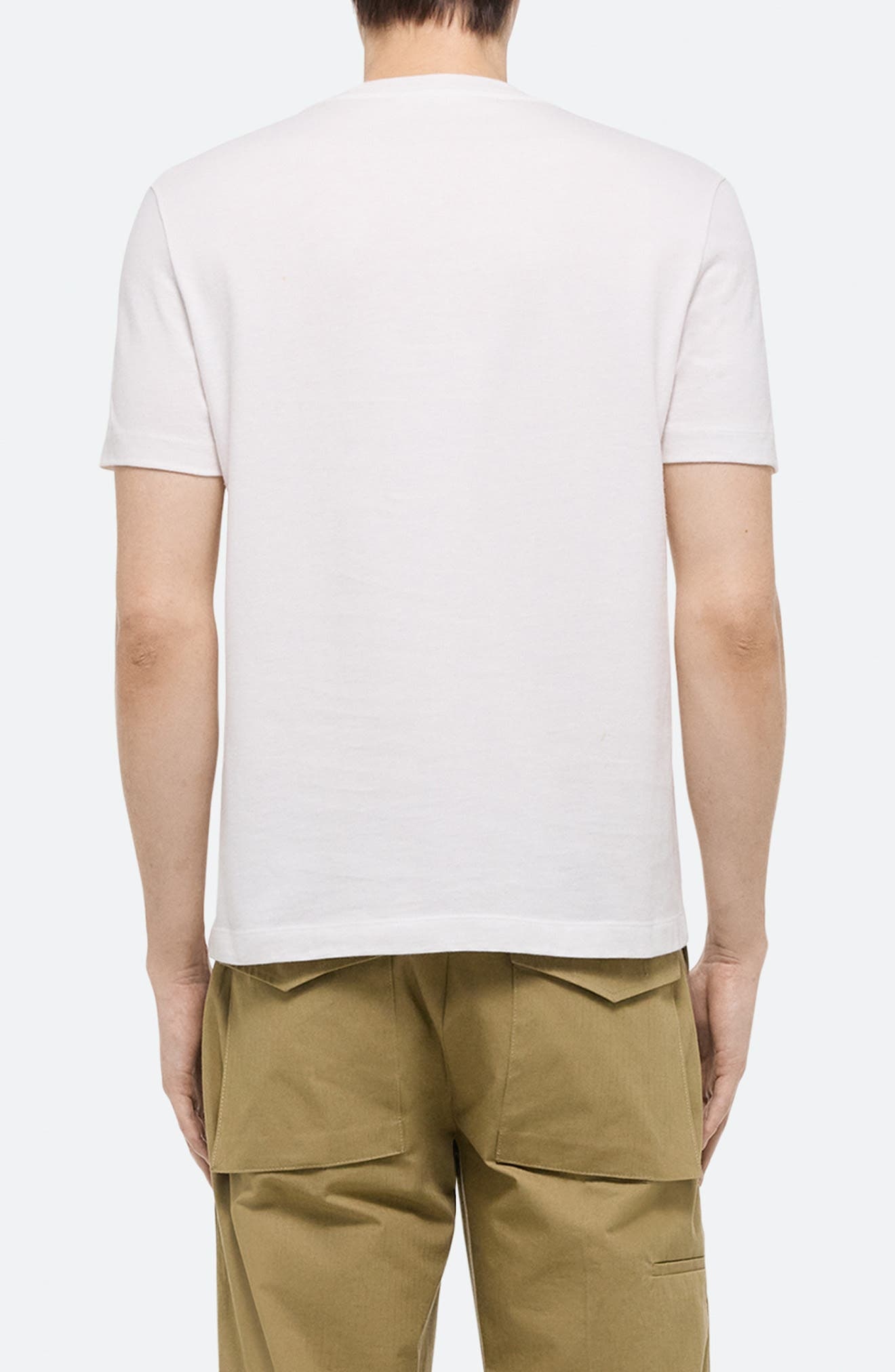 Helmut Lang Embossed Logo T-Shirt in Optic White at Nordstrom - 2