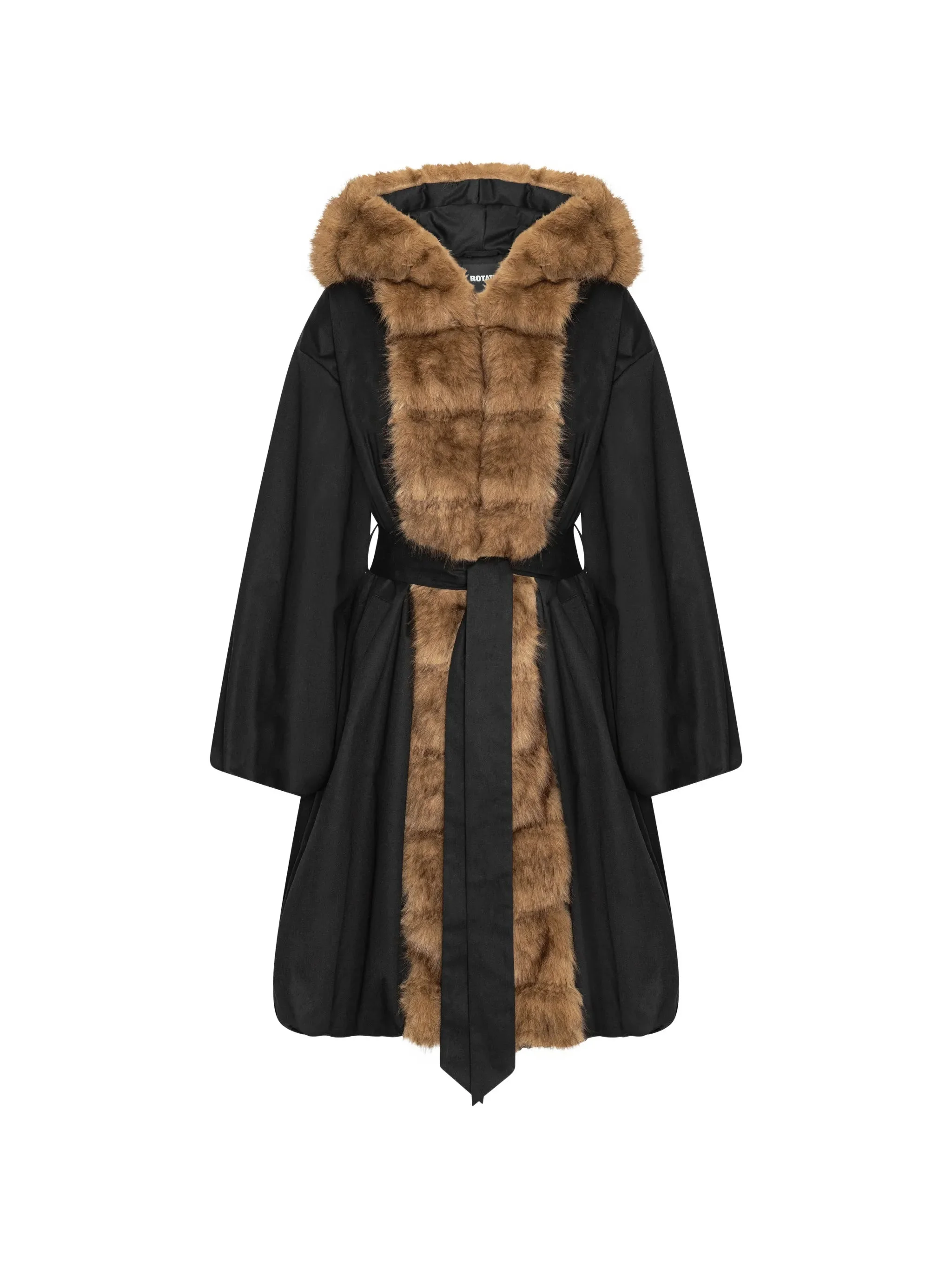 Rotate Faux-fur Collar Coat - 1