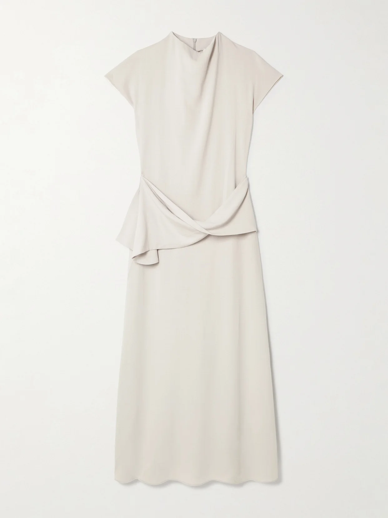 Clem Draped Crepe Maxi Dress - 1