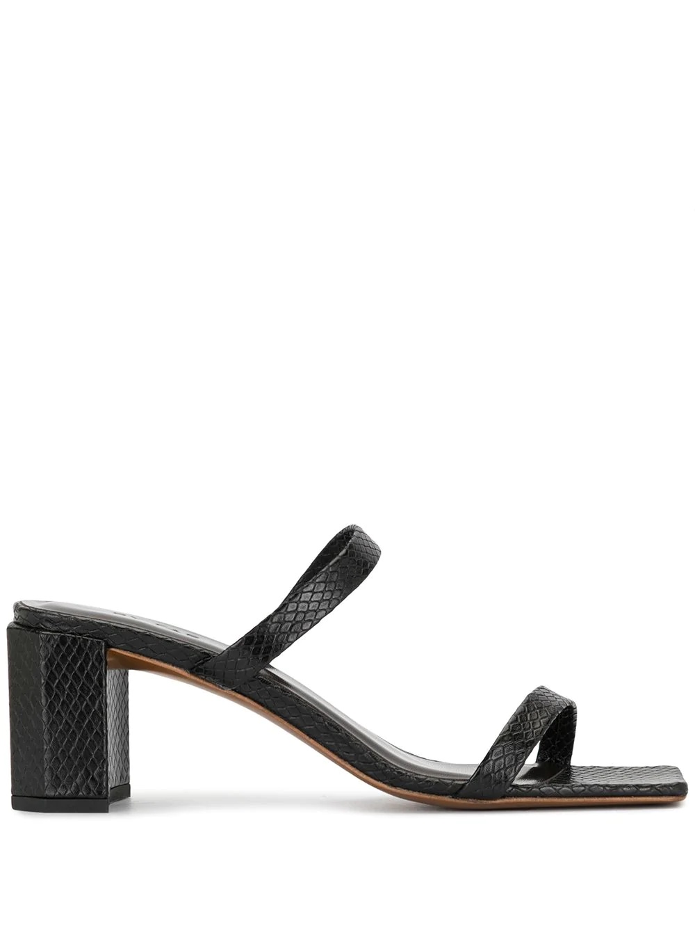 Tanya snake-print sandals - 1