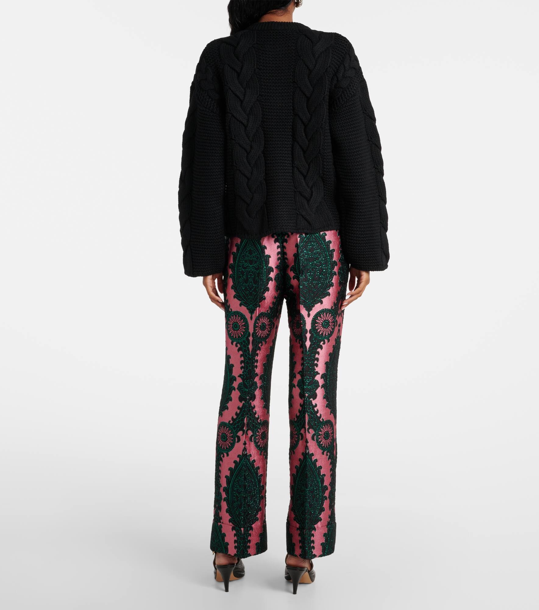 Portrait embellished cardigan - 3