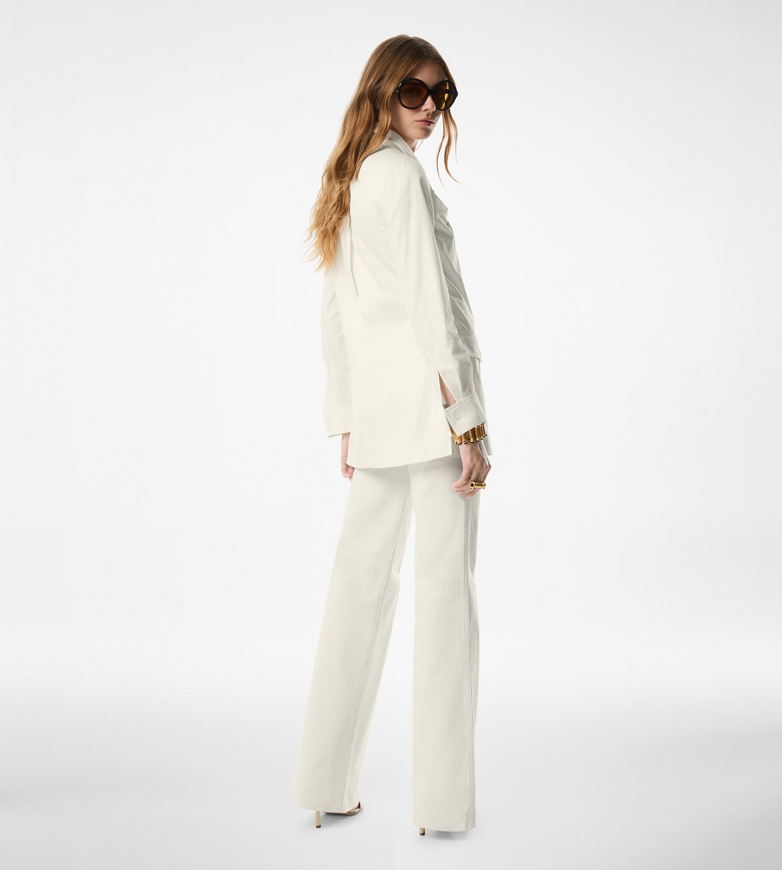 DENIM WIDE FLARE PANTS - 3