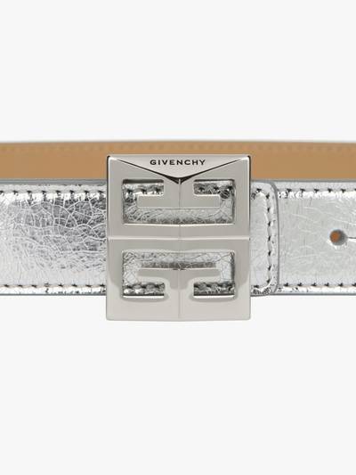 Givenchy 4G REVERSIBLE BELT IN METALLIZED LEATHER outlook