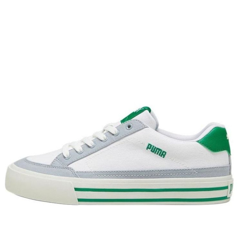 PUMA Court Classic Vulc Sneakers 'White Green' 395020-06 - 1