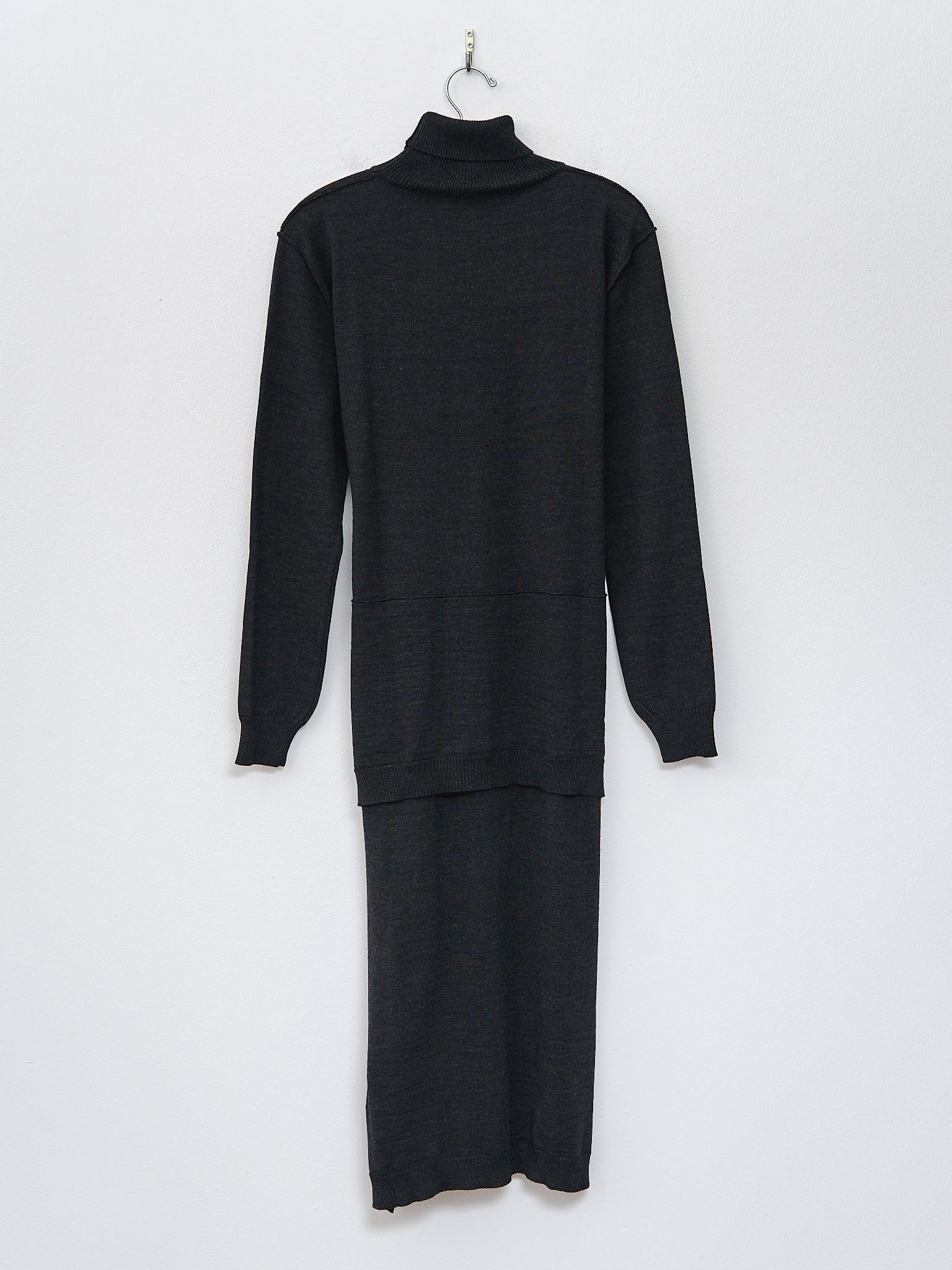 Trompe L'oeil Dress - Anthracite - 5