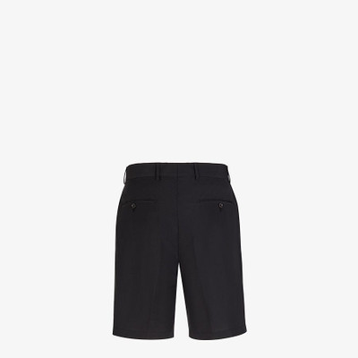 FENDI Black nylon and cotton pants outlook