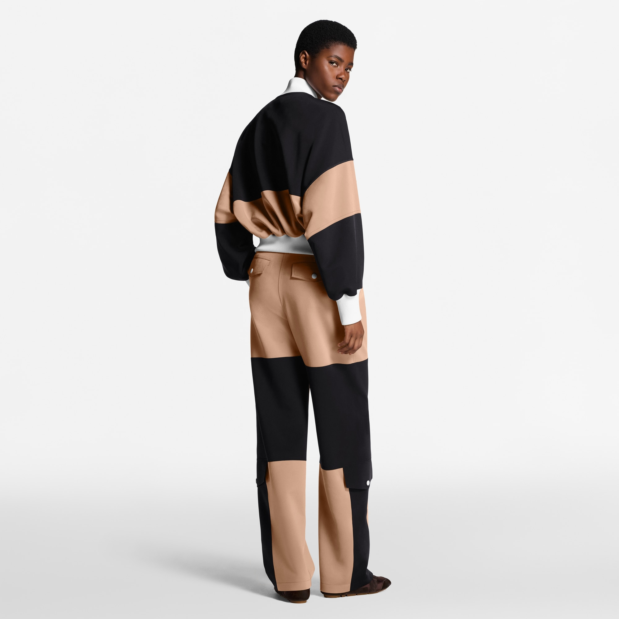 Color-Blocked Bomber Jacket - 5