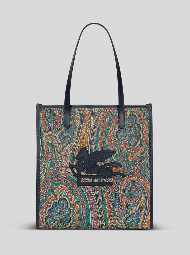 MEDIUM LOVE TROTTER BAG WITH MULTICOLOURED PAISLEY MOTIF 1
