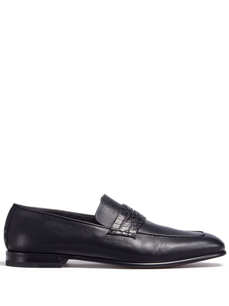 L'Asola 가죽 loafers 1