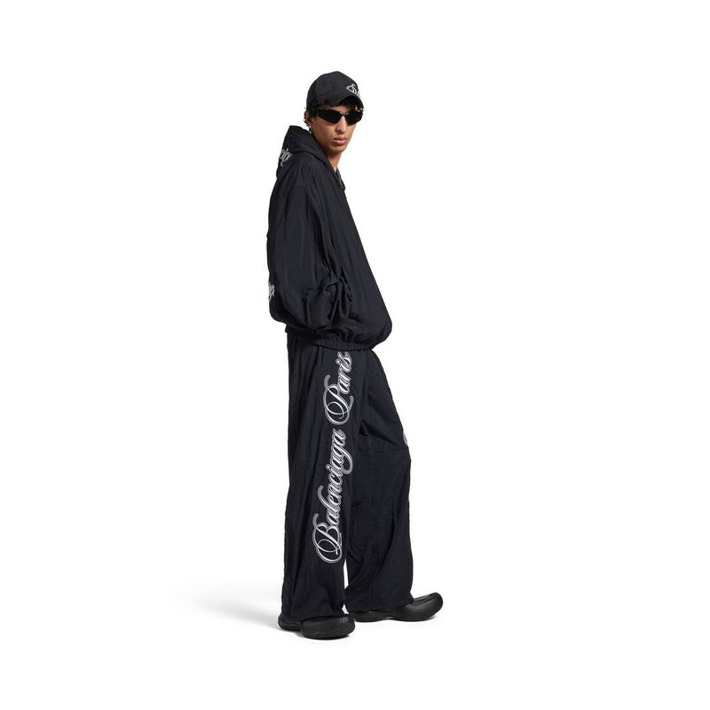 Men's Cursive Reversible Tracksuit Jacket in Black/grey 3