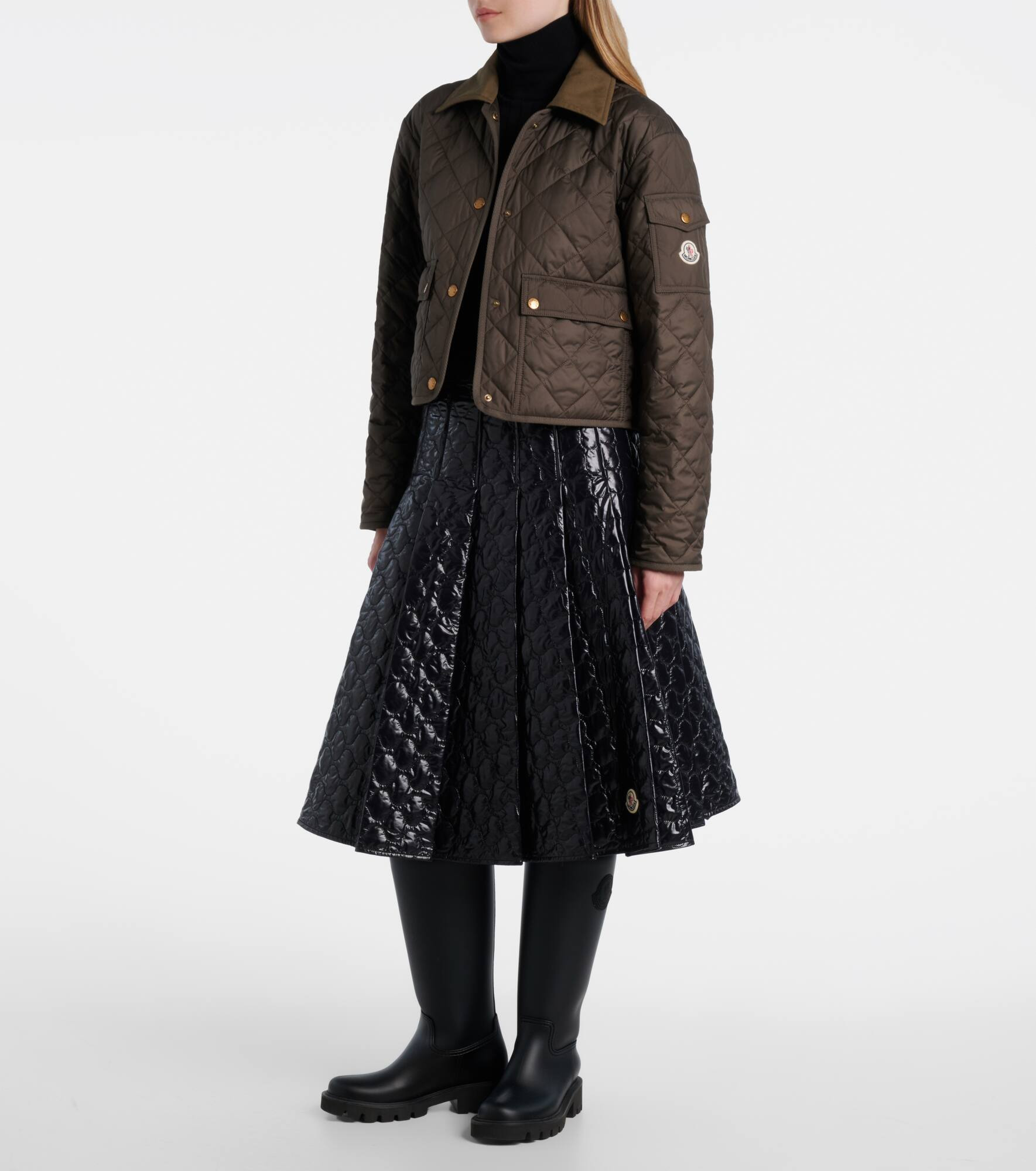 Quilted midi skirt - 2