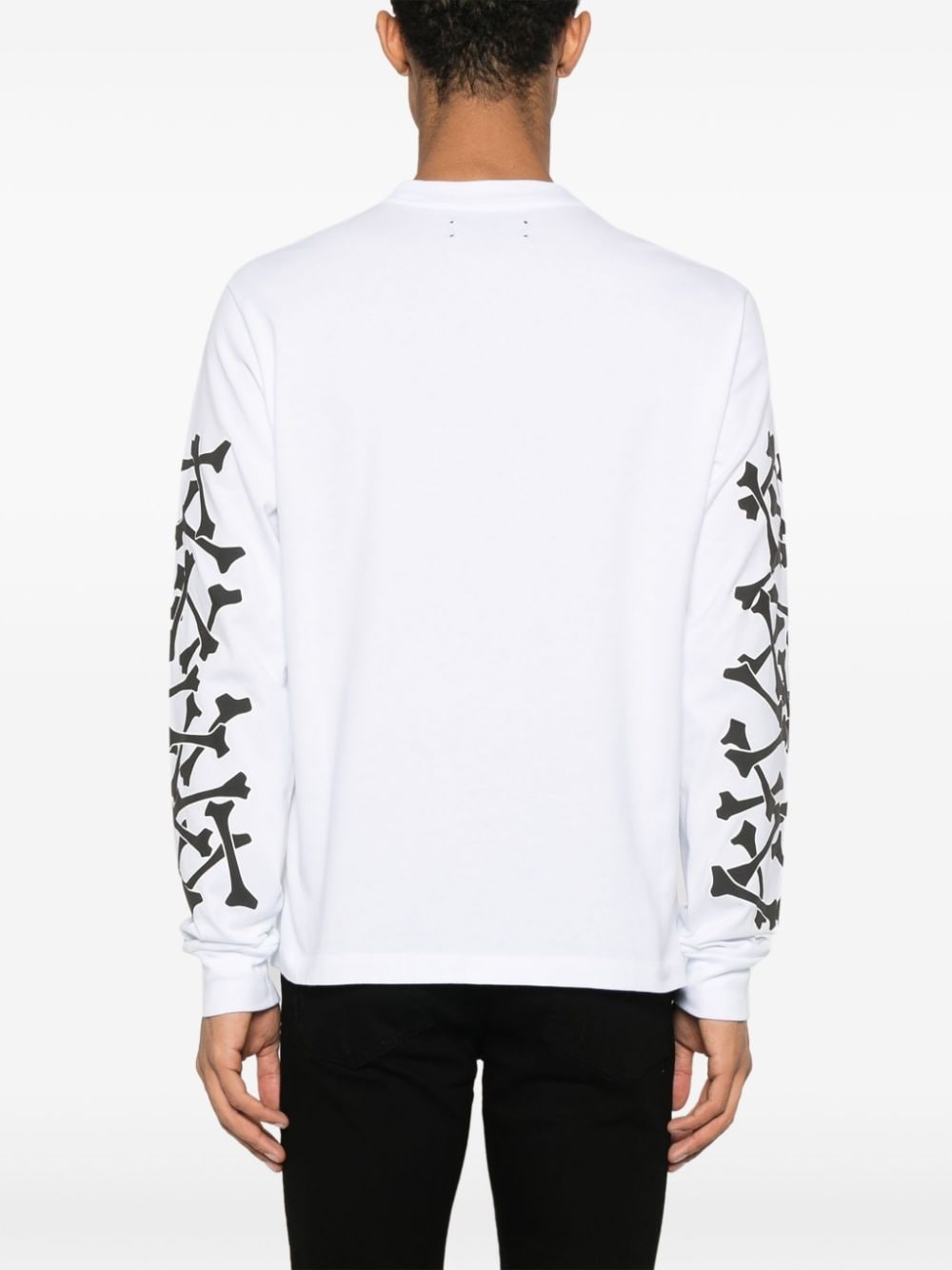 AMIRI Bones Stacked long-sleeve T-shirt | REVERSIBLE