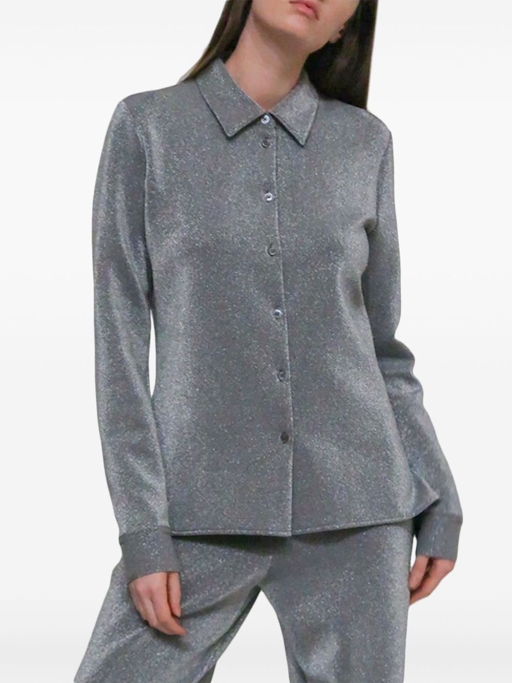 metallic shirt - 2