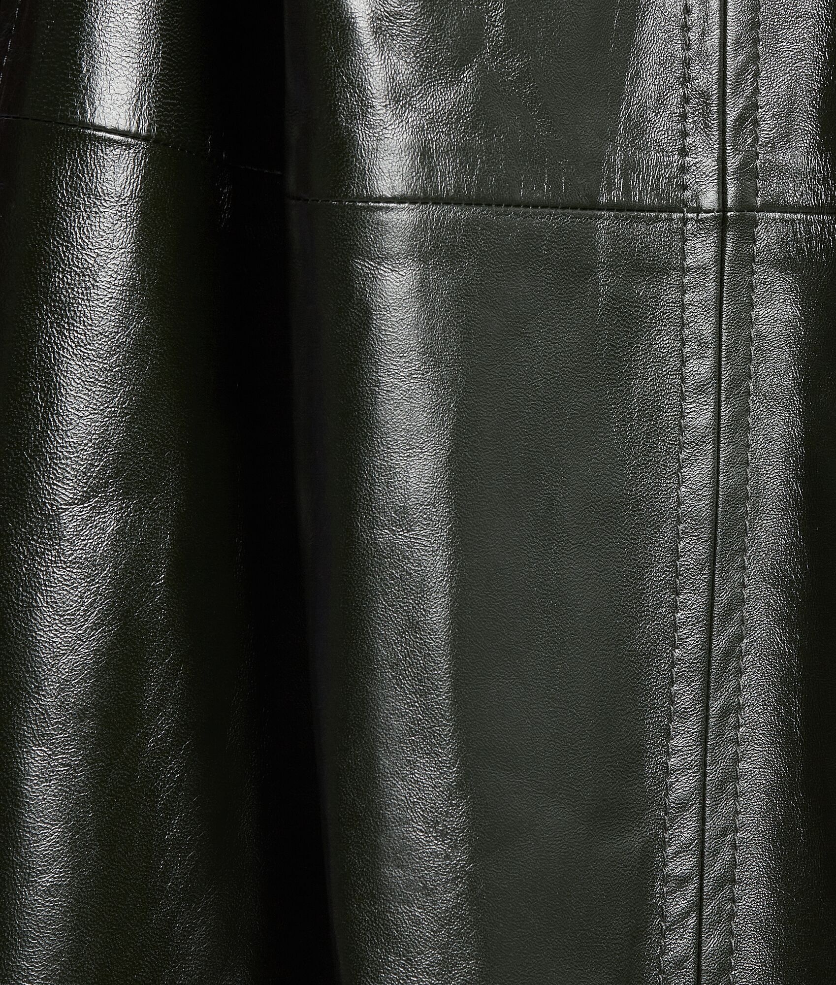shiny leather tassel dress - 4