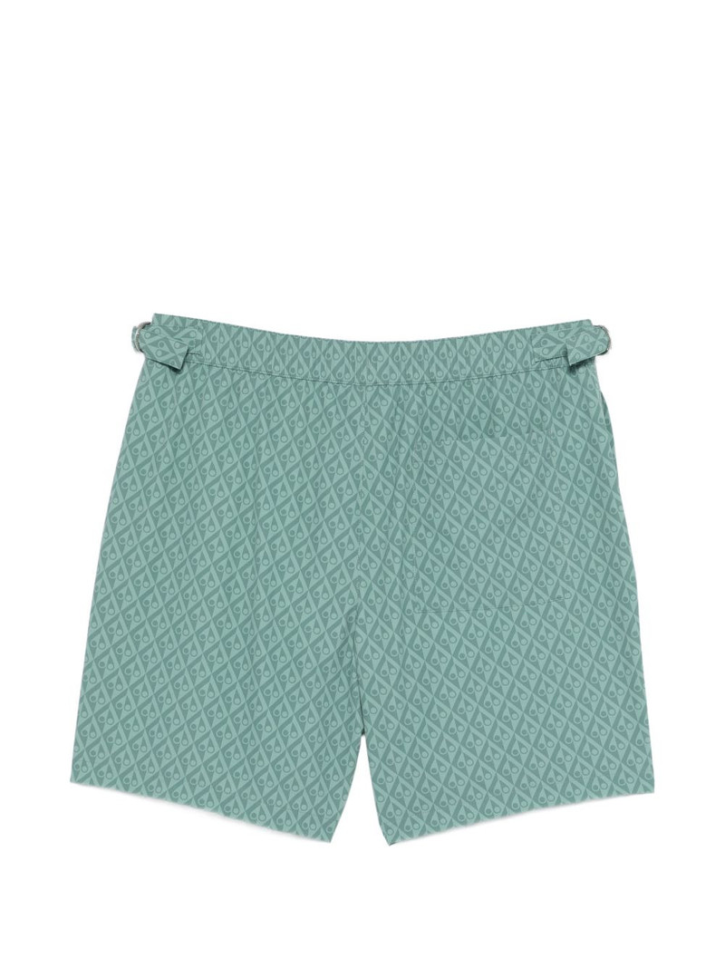 MOOSE KNUCKLES drawstring patterned swim shorts outlook