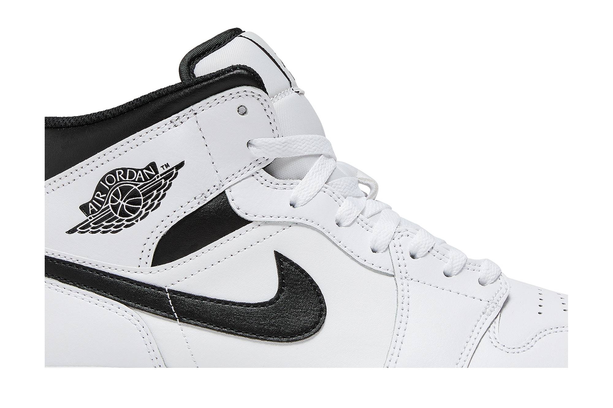 Air Jordan 1 Mid 'White Black' - 2