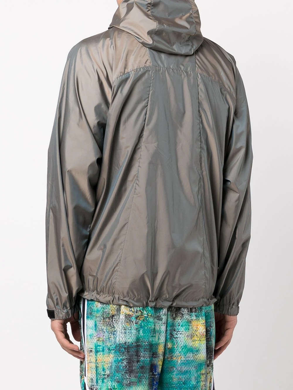 iridescent hooded field jacket - 4