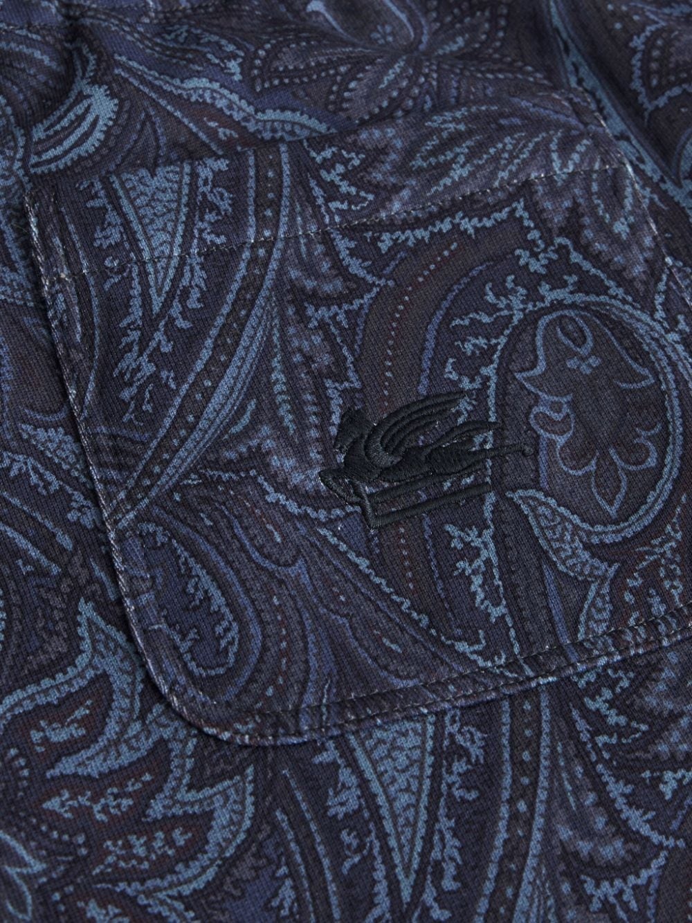 paisley-print cotton track pants - 6