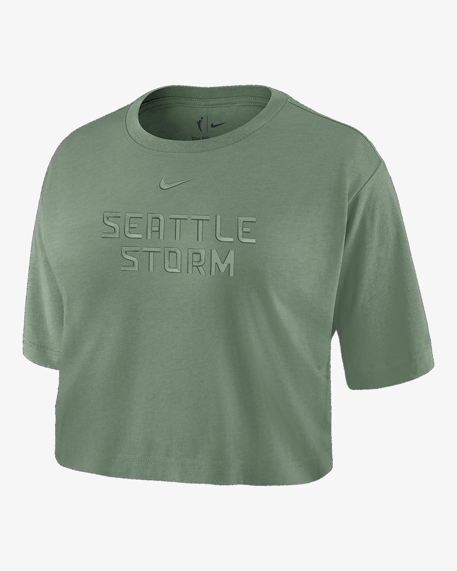 Seattle Storm Women's Nike WNBA Cropped T-Shirt - 1