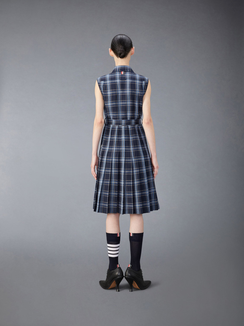 Wool Linen Midi Belted Dress 4