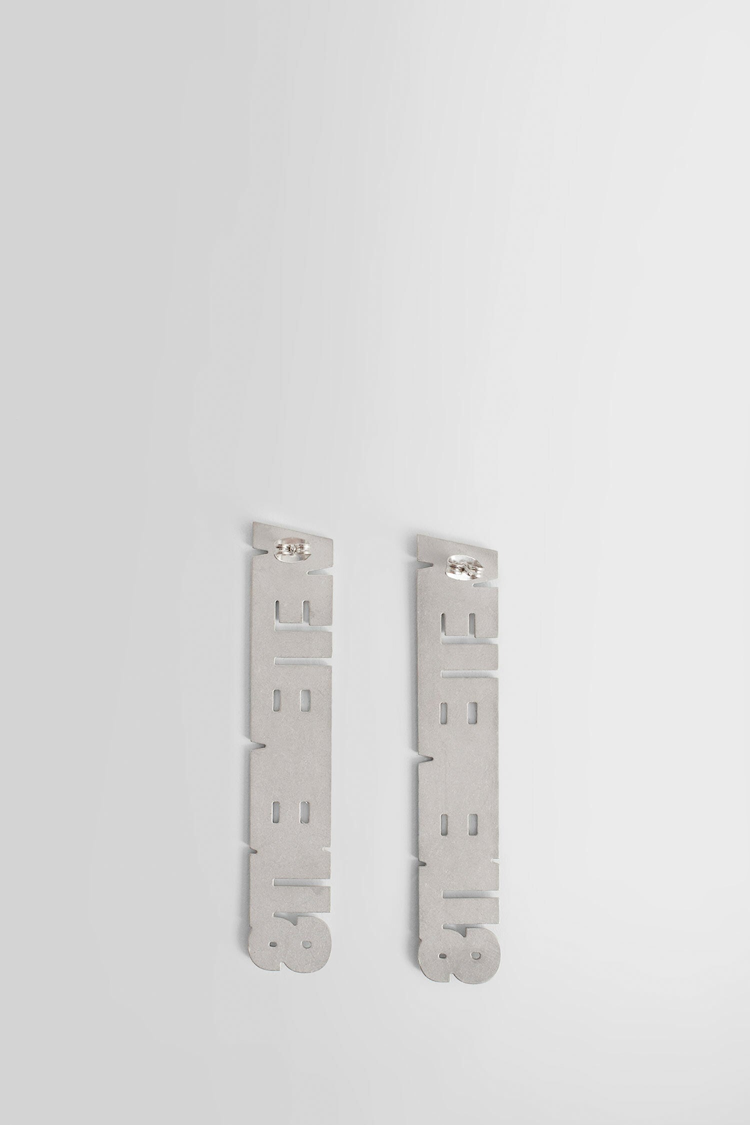 VETEMENTS UNISEX SILVER EARRINGS - 2