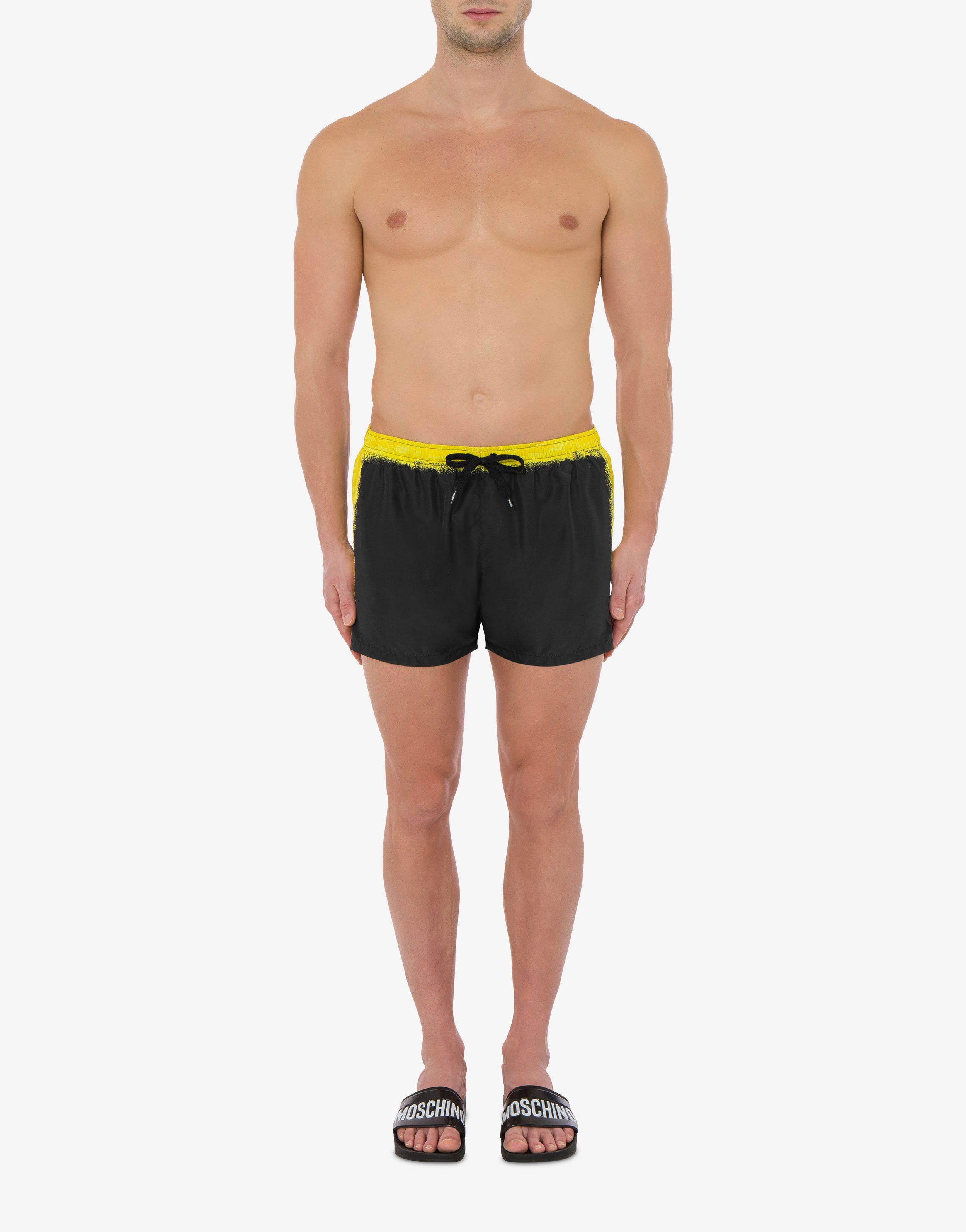 MOSCHINO PAINT NYLON SWIM TRUNKS - 2