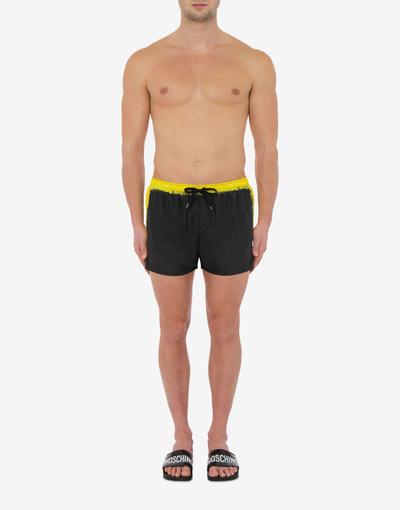 Moschino MOSCHINO PAINT NYLON SWIM TRUNKS outlook