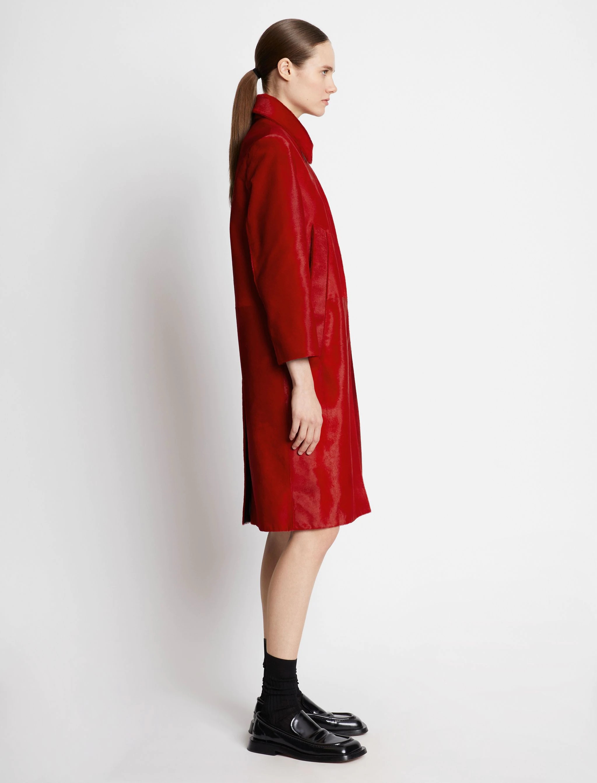 Solid Haircalf Coat - 3