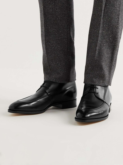 John Lobb Alston Polished-Leather Derby Boots outlook