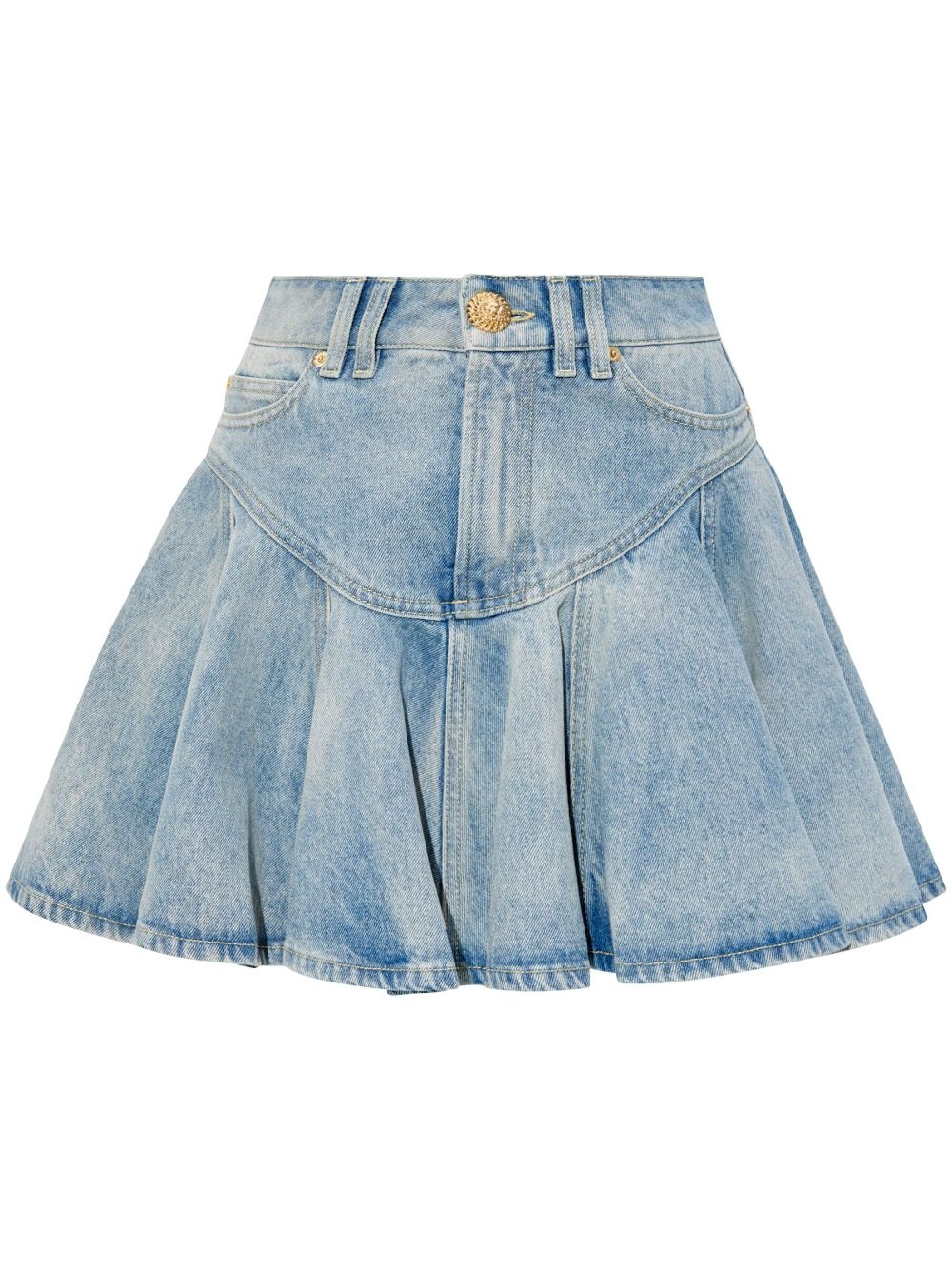 denim mini skirt - 1