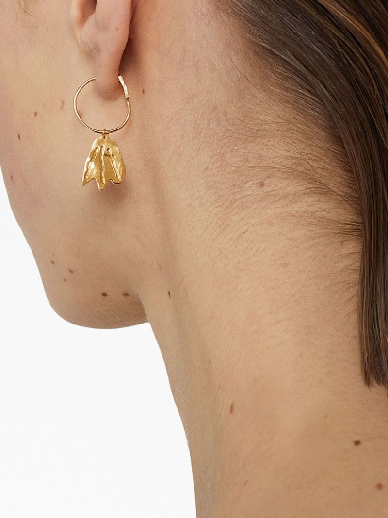 floral-detail drop-design earrings 3