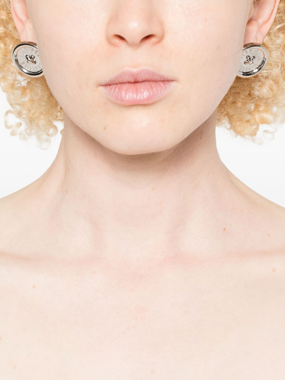 button earrings - 2