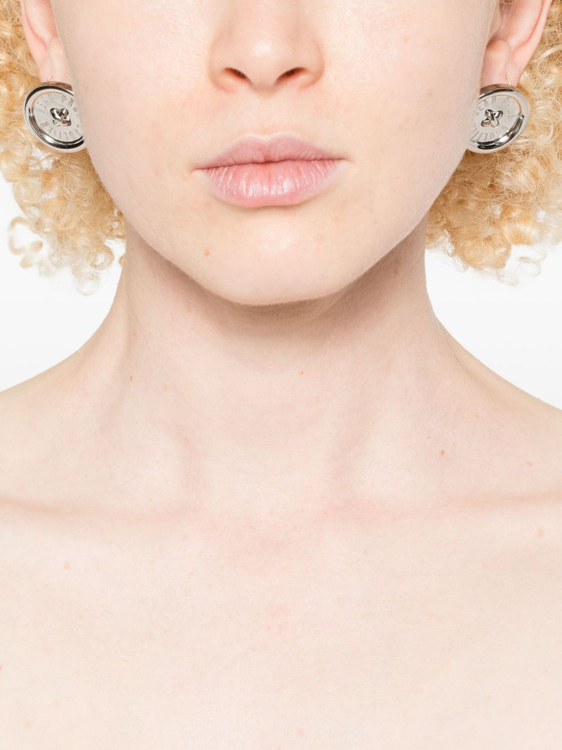 Jean Paul Gaultier button earrings outlook