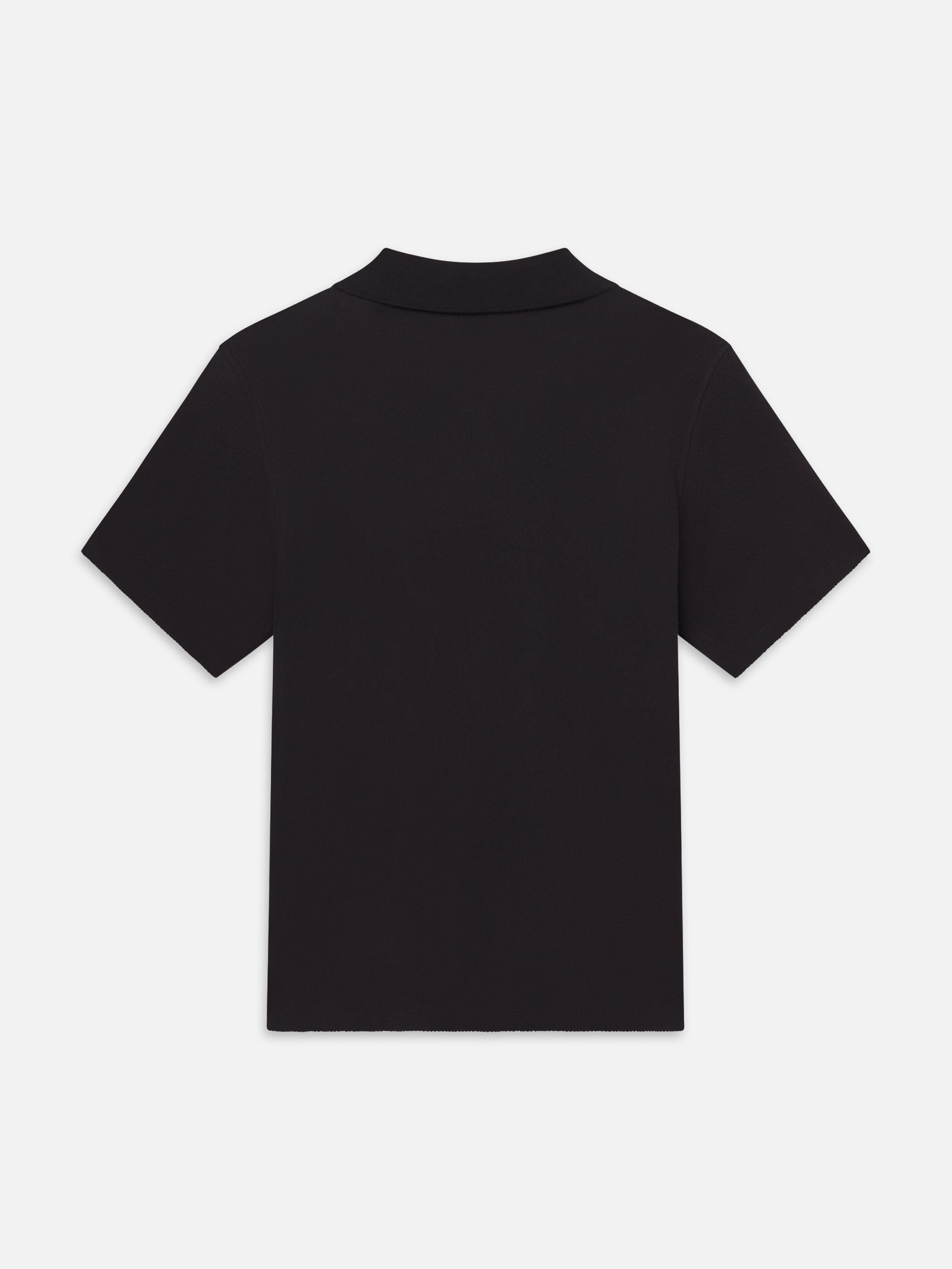 Jacquard Polo in Charcoal - 3