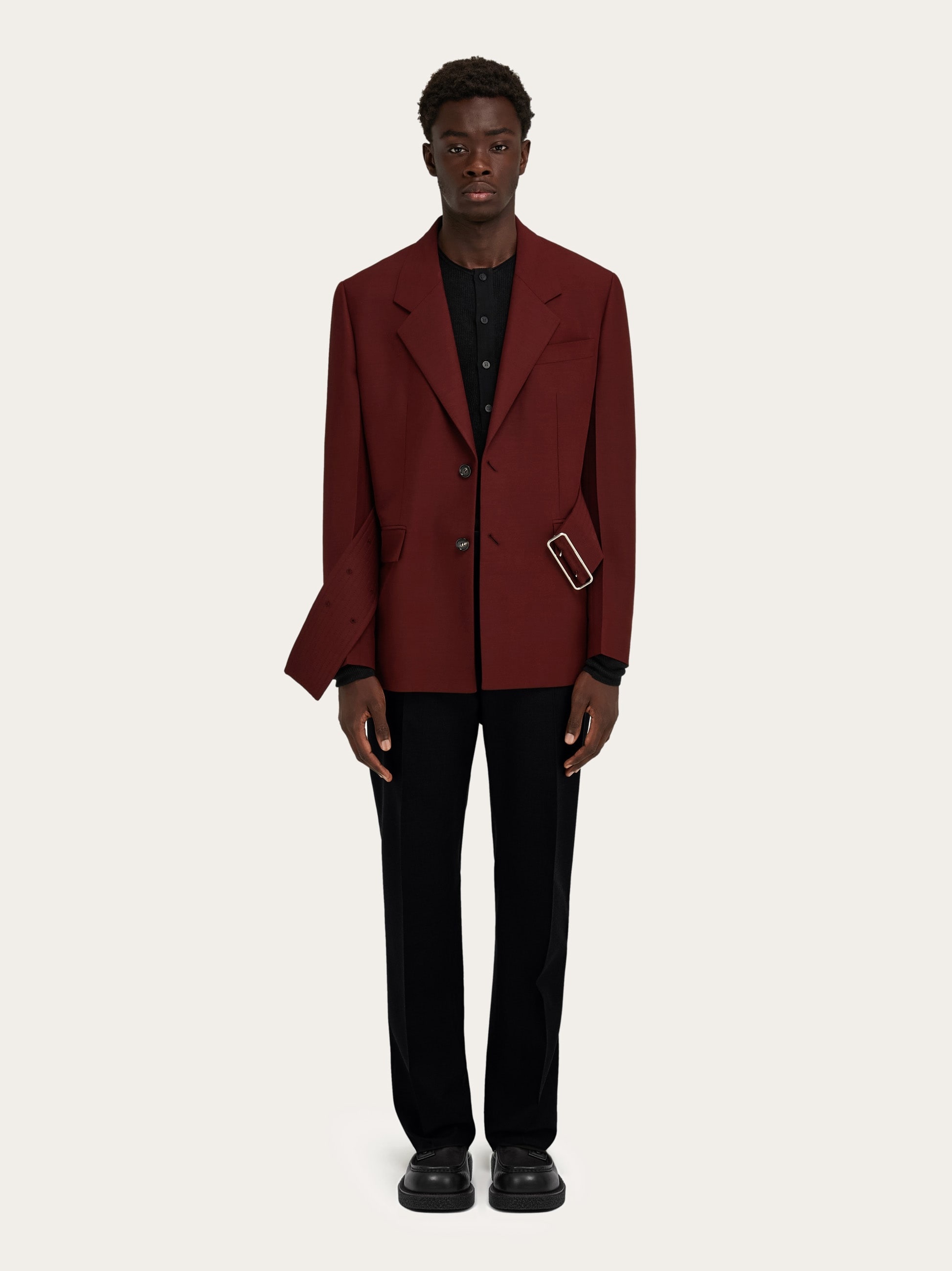 Single breasted belted jacket - 6