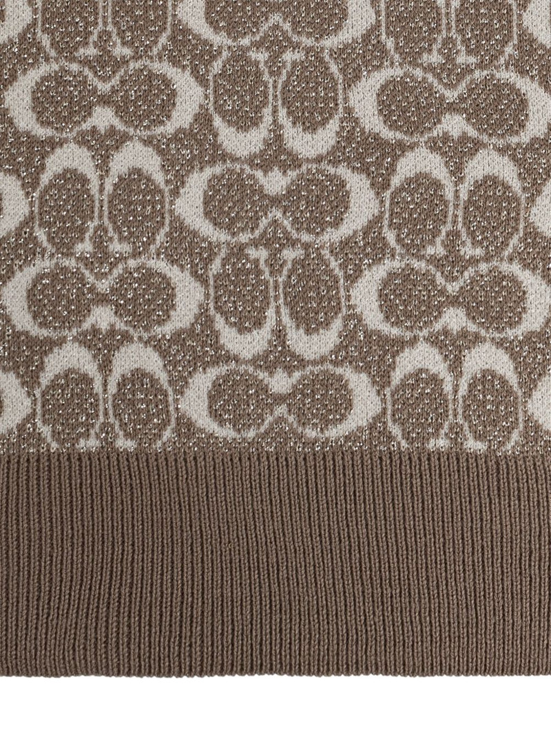COACH logo-pattern scarf outlook