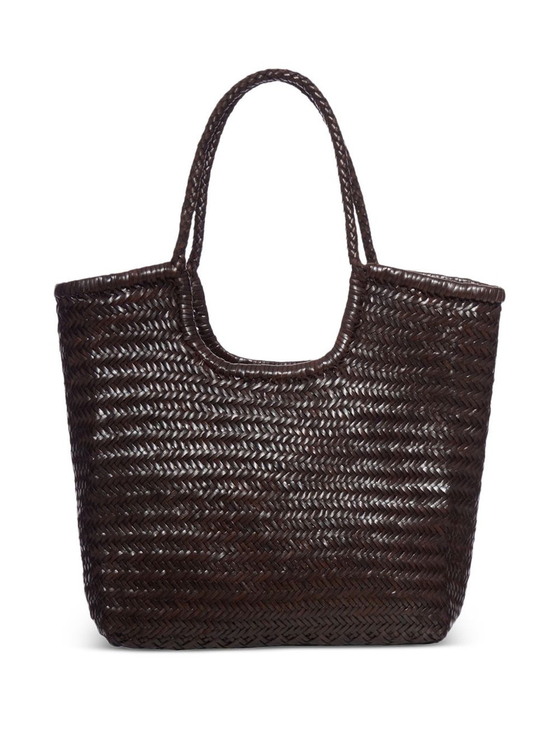 DRAGON DIFFUSION NS Diagonal Triple Jump handwoven tote bag outlook