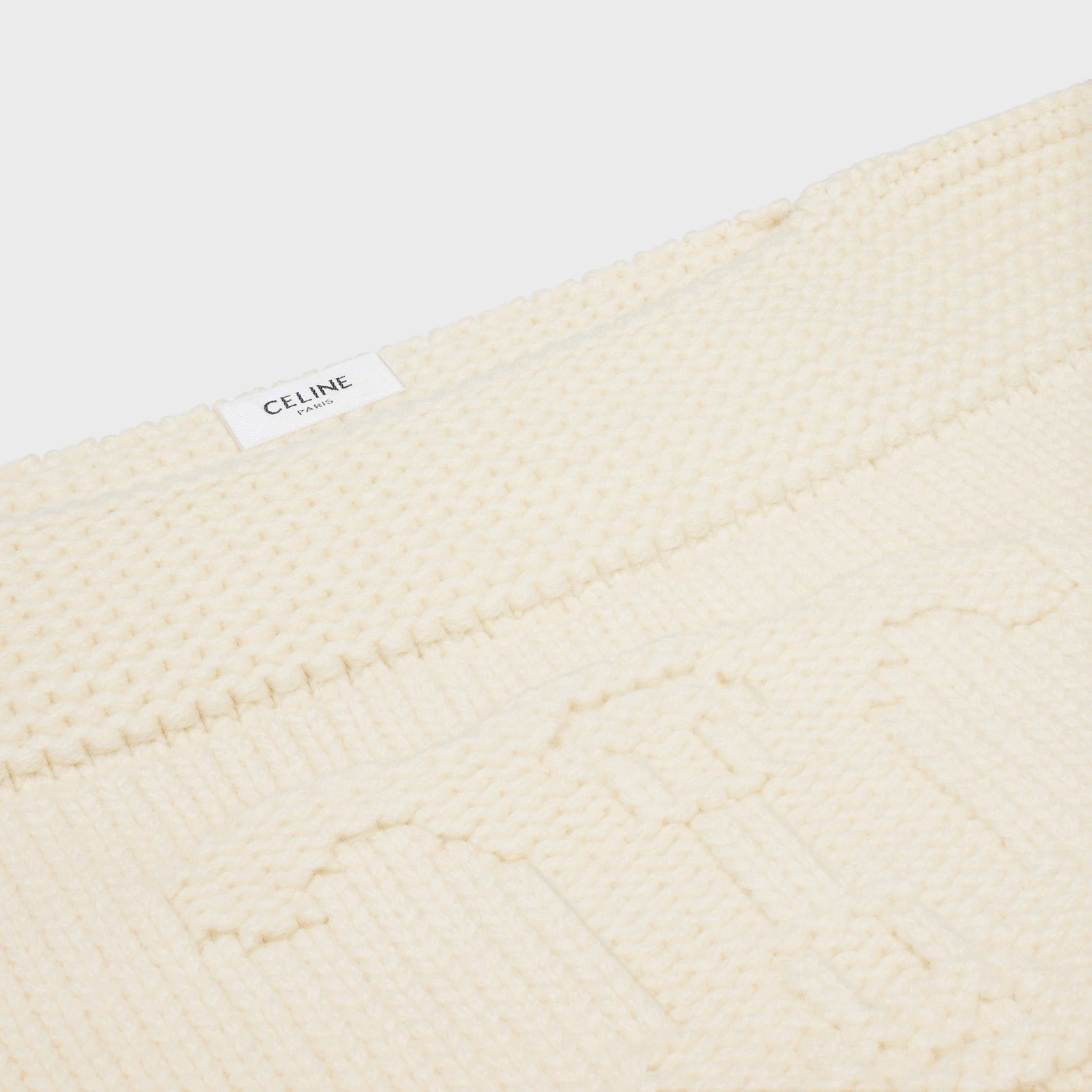 boat neck sweater in chunky cashmere - 3