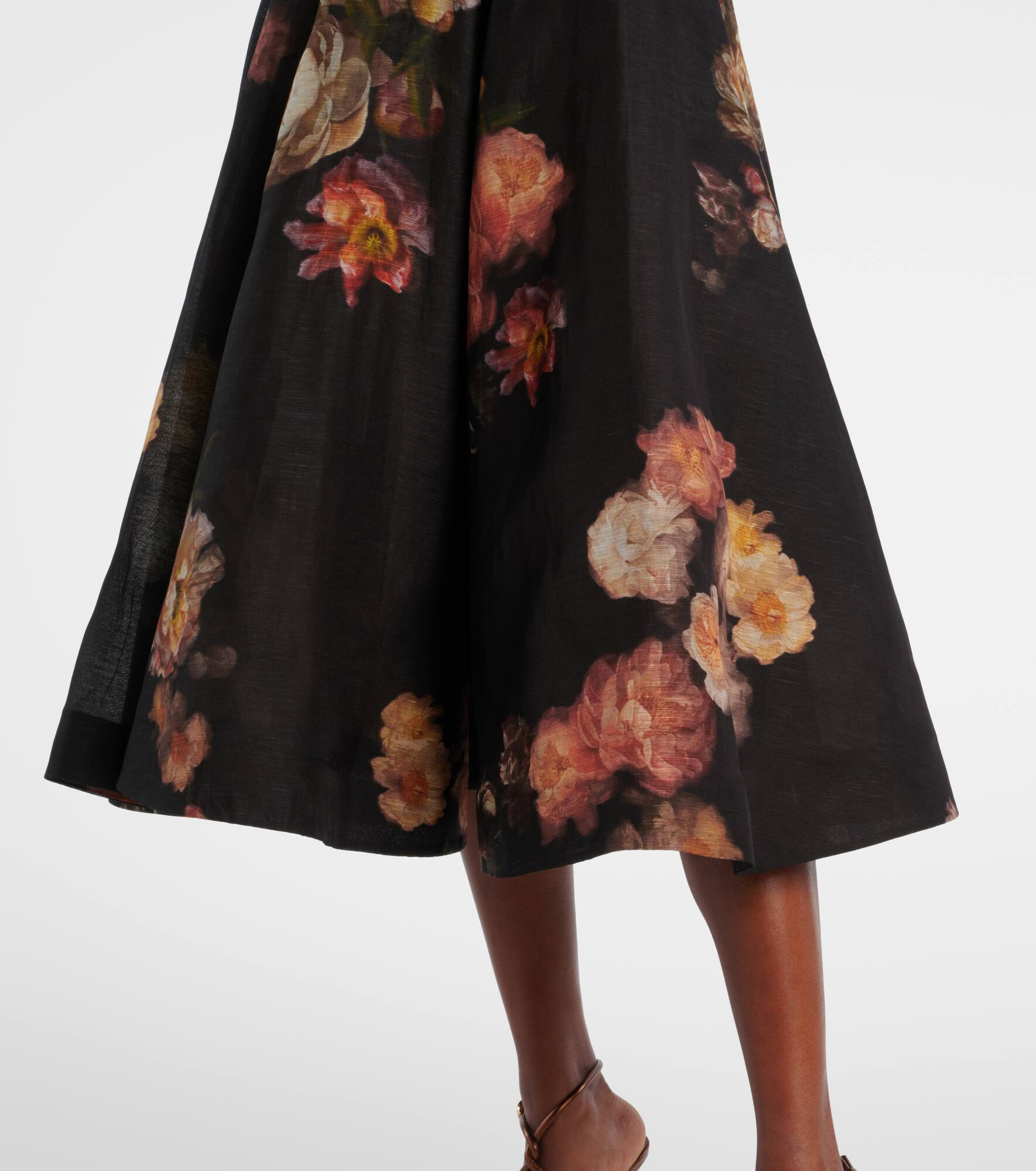 Hypnotic linen and silk organza midi dress - 6